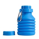 Бутылка для воды складная, 450 мл, 7 х 21.3 см, силиконовая - фото 7344931
