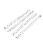 Роликовые направляющие ТУНДРА, L=450 мм, толщина 0.8 мм, белые, 2 шт. - Фото 2