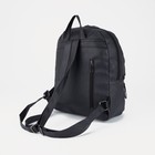 Рюкзак на молнии, 3 наружных кармана, чёрный - фото 57971045