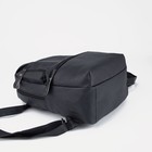 Рюкзак на молнии, 3 наружных кармана, чёрный - фото 57971046