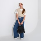 Рюкзак на молнии, 3 наружных кармана, чёрный - фото 57971049