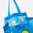 Сумка детская без застёжки, синяя - Фото 3