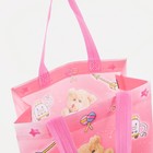 Сумка детская «Мишки», без застёжки, розовая - Фото 3