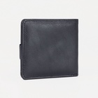 Портмоне мужское на кнопке, отдел для купюр, для карт, чёрное - Фото 5