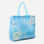 Сумка хозяйственная без застёжки, голубая - Фото 2