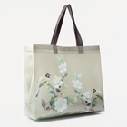 Сумка хозяйственная без застёжки, 32×10×27 см, светло-зелёная - Фото 2