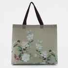 Сумка хозяйственная без застёжки, 32×10×27 см, светло-зелёная - Фото 3