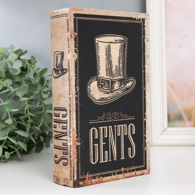 Шкатулка книга - сейф «Цилиндр», дерево и искусственная кожа, с замком, 21×13×5 см
