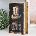 Шкатулка книга - сейф «Цилиндр», дерево и искусственная кожа, с замком, 21×13×5 см - Фото 2