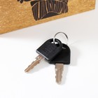 Шкатулка книга - сейф «Африканка с вазой с фруктами», дерево, искусственная кожа, 21×13×5 см - Фото 5