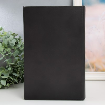 Шкатулка книга-сейф «Геометрия», дерево, искусственная кожа, зеркало 24×16×5 см