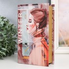 Сейф-книга дерево кожзам "Девушка - зима" 21х13х5 см - Фото 2