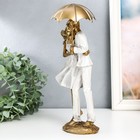 Фигурка полистоун «Влюблённая пара под зонтом на ветру», 8×12.5×25.5 см - Фото 4