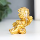 Сувенир полистоун "Ангел с розочками" золото МИКС 4х5,5х5,5 см - Фото 5