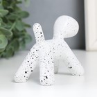 Фигурка полистоун «Собака», белый в крапинку, 10×7.8×5.4 см - Фото 3