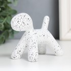 Фигурка полистоун «Собака», белый в крапинку, 10×7.8×5.4 см - Фото 6