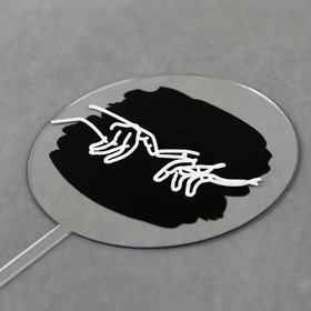 Топпер для торта «Руки влюблённых» (комплект 3 шт)