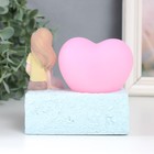 Сувенир полистоун свет "Девчонка на крыше с котёнком и сердцем" МИКС 11х5,5х11 см - фото 27140210