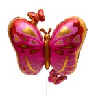 Шар фольгированный 25" «Розовые бабочки» - фото 280989811