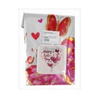 Шар фольгированный 18" «Сердце с розовыми бабочками» (комплект 5 шт) - фото 41706946