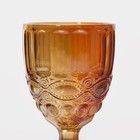 Бокал для вина Magistro «Ла-Манш», 250 мл, 8×15.5 см, стекло, янтарный - Фото 3