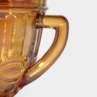 Кувшин для воды Magistro «Ла-Манш», 1,1 л, 14×20 см, стекло, цвет янтарный - Фото 3