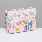 Коробка складная, "Праздничный торт"  24 х 17 х 8 см - фото 319261627