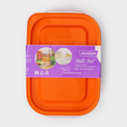 Набор пищевых контейнеров с паровыпуском, 2 шт: 1,1 л, 1,25 л, цвет микс - фото 24052537