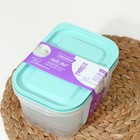 Набор пищевых контейнеров с паровыпуском, 2 шт: 1,1 л, 1,25 л, цвет микс - фото 24052545