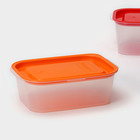 Набор пищевых контейнеров с паровыпуском, 2 шт: 1,1 л, 1,25 л, цвет микс - фото 22012076