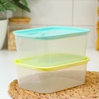 Набор пищевых контейнеров с паровыпуском, 2 шт: 1,1 л, 1,25 л, цвет микс - фото 24052547