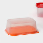 Набор пищевых контейнеров с паровыпуском, 2 шт: 1,1 л, 1,25 л, цвет микс - фото 22012079