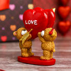 Сувенир полистоун "Мишутки с сердцем LOVE" на подставке 7,6х4х8 см - Фото 4