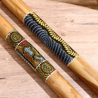 УЦЕНКА Сувенирный музыкальный инструмент «Посох дождя с голубыми узорами», 50×5×5 см, МИКС - Фото 5