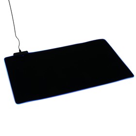 УЦЕНКА Коврик для мыши, 60×35×0.3 см, с подсветкой RGB, USB, чёрный 9499612