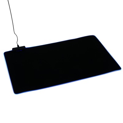 УЦЕНКА Коврик для мыши, 60×35×0.3 см, с подсветкой RGB, USB, чёрный