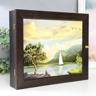 Ключница "Парусник" 24Х29 см венге - фото 22012506