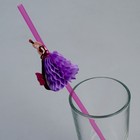 Трубочки для коктейля «Принцесса», пластиковые, в наборе 6 штук - Фото 3