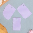 Шпатели кондитерские, набор 11.5×8 см, 11.2×6.5 см, 10×7 см «Секретный ингредиент», 3 шт - Фото 2