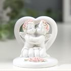Фигурка полистоун «2 ангелочка у сердца в венке из роз», 5×5×5 см, МИКС - Фото 2