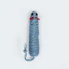 Игрушка сизалевая "Длинная мышь", 14,5 см, синяя - фото 6807977