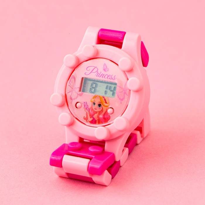 Часы наручные электронные «Самой милой леди», с ремешком-конструктором - Фото 1