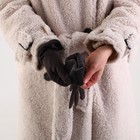 Перчатки женские, безразмерные, без утеплителя, цвет серый - Фото 5