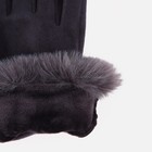 Перчатки женские, безразмерные, без утеплителя, цвет серый - Фото 3