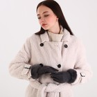 Перчатки женские, безразмерные, без утеплителя, цвет серый - Фото 4