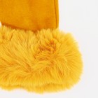 Перчатки женские, безразмерные, без утеплителя, цвет жёлтый 9061892