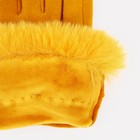 Перчатки женские, безразмерные, без утеплителя, цвет жёлтый 9061892