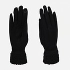 Перчатки женские, безразмерные, без утеплителя, цвет чёрный - фото 10244791