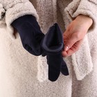 Перчатки женские, безразмерные, без утеплителя, цвет синий - Фото 5