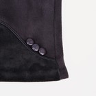 Перчатки жен 24*1*8,5 см, замша, безразм, без утеплителя, 3 пуговки, серый - фото 805244768